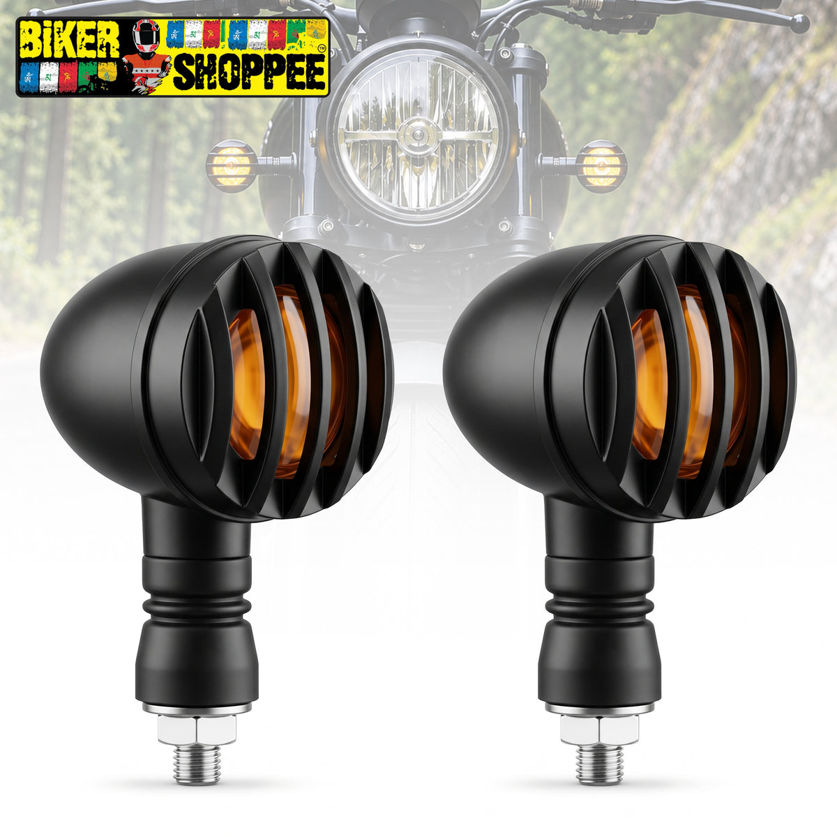 UNIVERSAL MOTORCYCLE RETRO LED INDICATOR DUAL SIDE | BIKER SHOPPEE