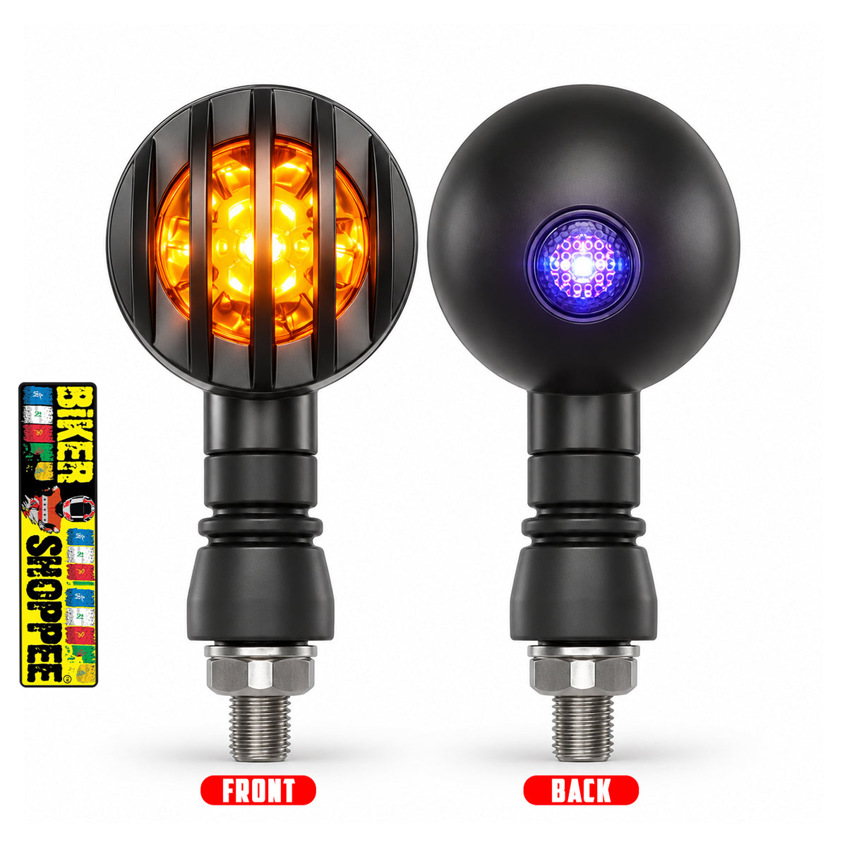 UNIVERSAL MOTORCYCLE RETRO LED INDICATOR DUAL SIDE | BIKER SHOPPEE