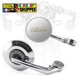 PREMIUM BAR END MIRROR CHROME ROUND 2.0 | BIKER SHOPPEE