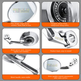 PREMIUM BAR END MIRROR CHROME ROUND 2.0 | BIKER SHOPPEE