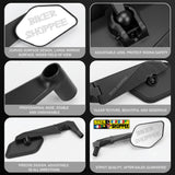 STEALTH MAX V2 FOLDABLE AEROBLADE 360 WING FIN MIRROR | BIKER SHOPPEE