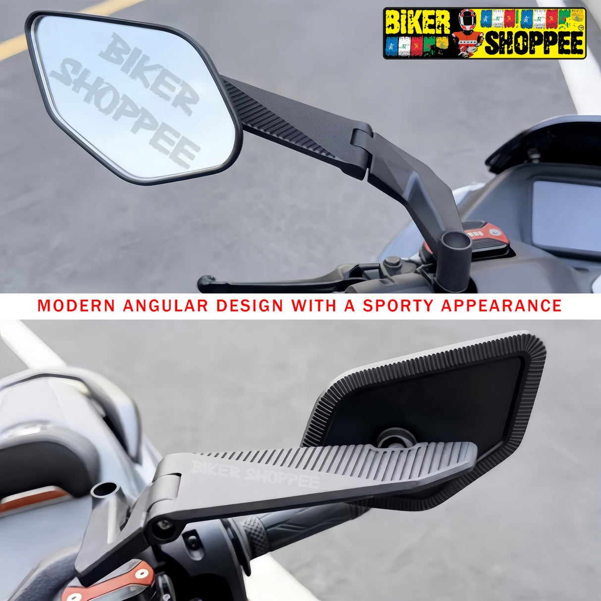 STEALTH MAX V2 FOLDABLE AEROBLADE 360 WING FIN MIRROR | BIKER SHOPPEE