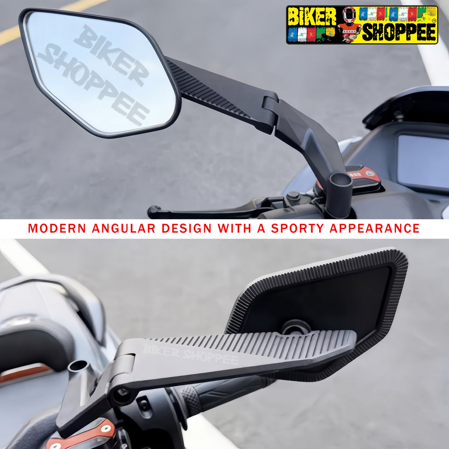 STEALTH MAX V2 FOLDABLE AEROBLADE 360 WING FIN MIRROR | BIKER SHOPPEE