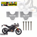 TVS APACHE RTX 300 CNC ALUMINIUM HANDLEBAR RISER SILVER | BIKER SHOPPEE