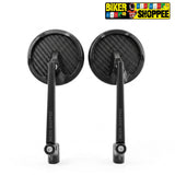 UNIVERSAL CNC CARBON HD REAR VIEW MIRROR | BIKER SHOPPEE