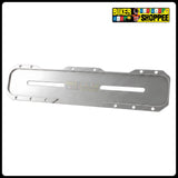 UNIVERSAL CNC MOTORCYCLE NUMBER PLATE FRAME SILVER FRONT AND REAR | BIKER SHOPPEE