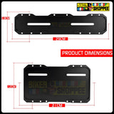 Universal CNC aluminum motorcycle number plate frame front and rear set for all indian bikes and scooters original Biker Shoppee