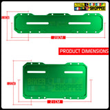 UNIVERSAL CNC MOTORCYCLE NUMBER PLATE FRAME GREEN FRONT AND REAR | BIKER SHOPPEE