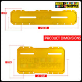 UNIVERSAL CNC MOTORCYCLE NUMBER PLATE FRAME GOLDEN FRONT AND REAR | BIKER SHOPPEE