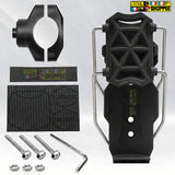 Universal adjustable motorcycle bottle holder black ABS plastic handlebar mount for sports bikes and naked bikes Biker Shoppee