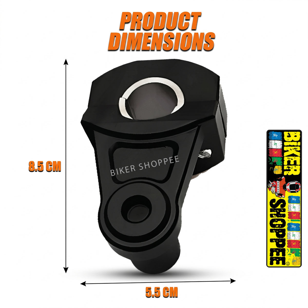 UNIVERSAL ADJUSTABLE MOTORCYCLE HANDLEBAR RISER | BIKER SHOPPEE