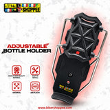 UNIVERSAL ADJUSTABLE MOTORCYCLE WATER BOTTLE HOLDER | BIKER SHOPPEE