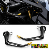 UNIVERSAL ELITE RACING CARBON LEVER GUARD GOLDEN | BIKER SHOPPEE