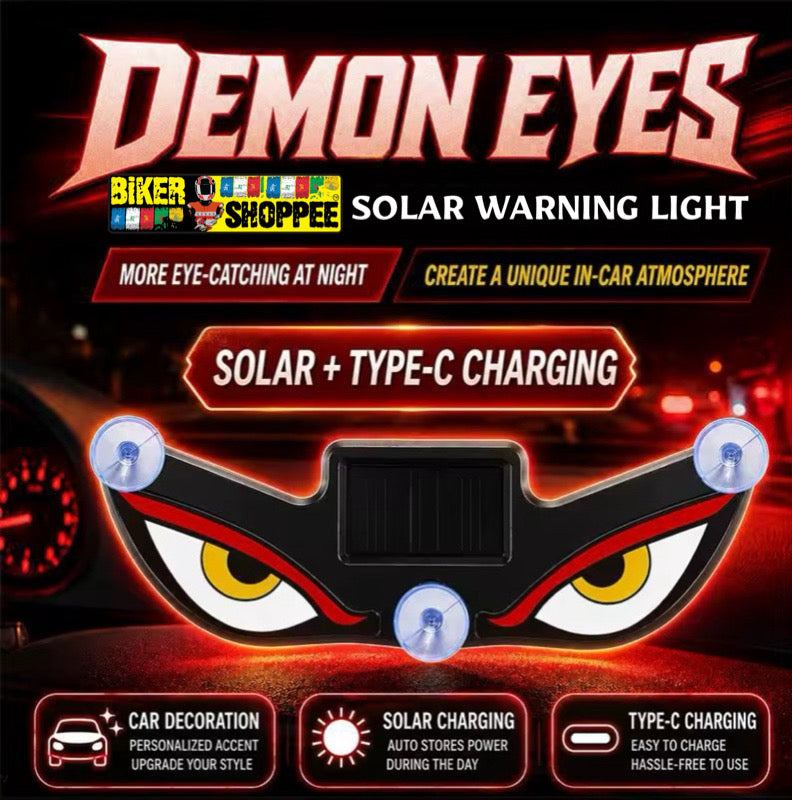 EVIL EYE SOLAR WARNING LIGHT FOR MOTORCYCLE | BIKER SHOPPEE