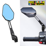 MOTORCYCLE CNC CARBON ANTI GLARE TOURING REAR VIEW MIRROR | BIKER SHOPPEE