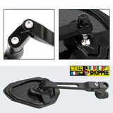MOTORCYCLE CNC CARBON ANTI GLARE TOURING REAR VIEW MIRROR | BIKER SHOPPEE