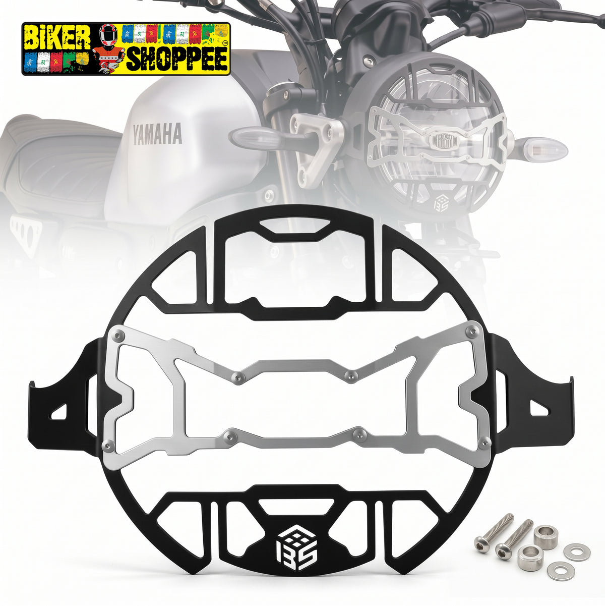 YAMAHA XSR 155 PREMIUM HEADLIGHT GRILL COVER | BIKER SHOPPEE