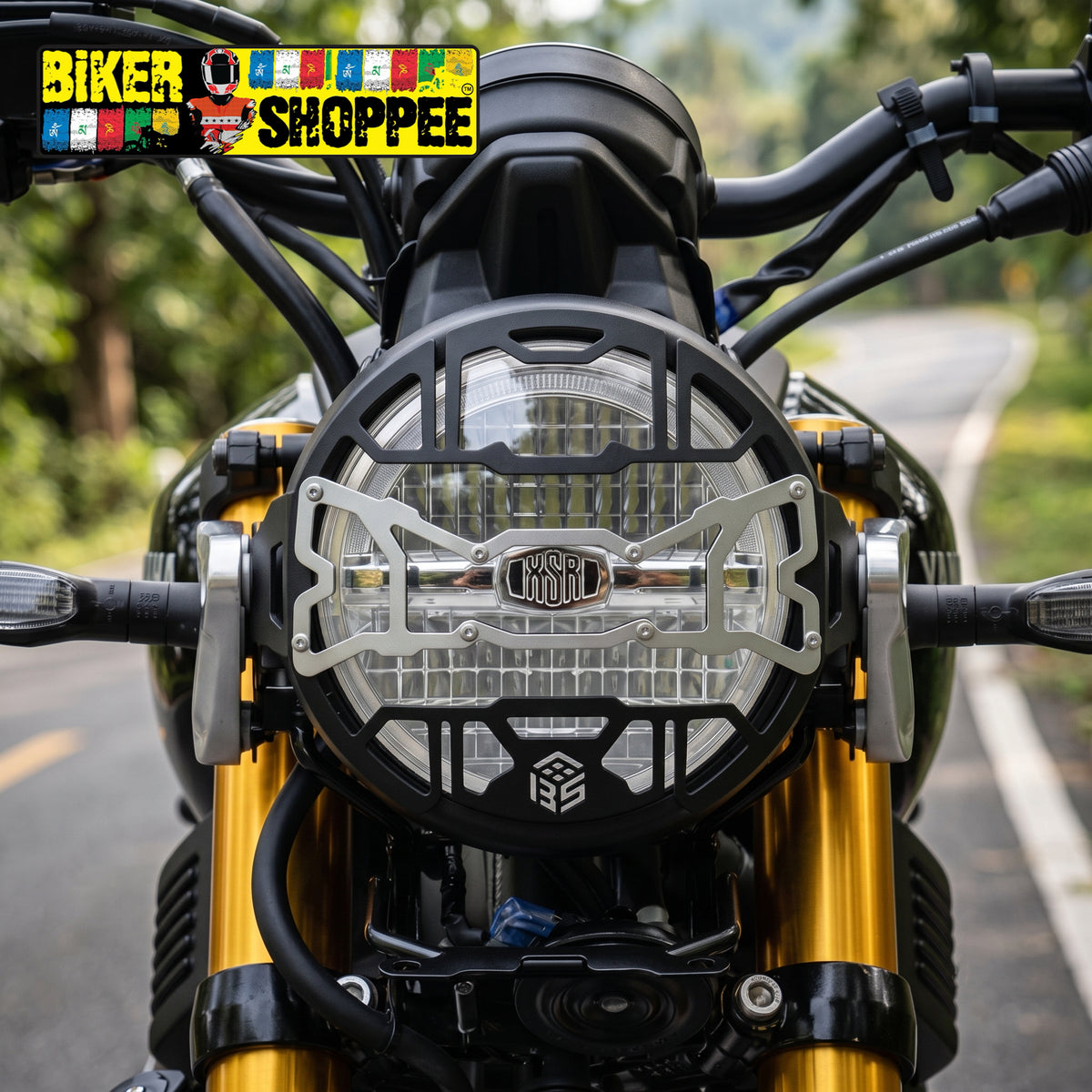 YAMAHA XSR 155 PREMIUM HEADLIGHT GRILL COVER | BIKER SHOPPEE
