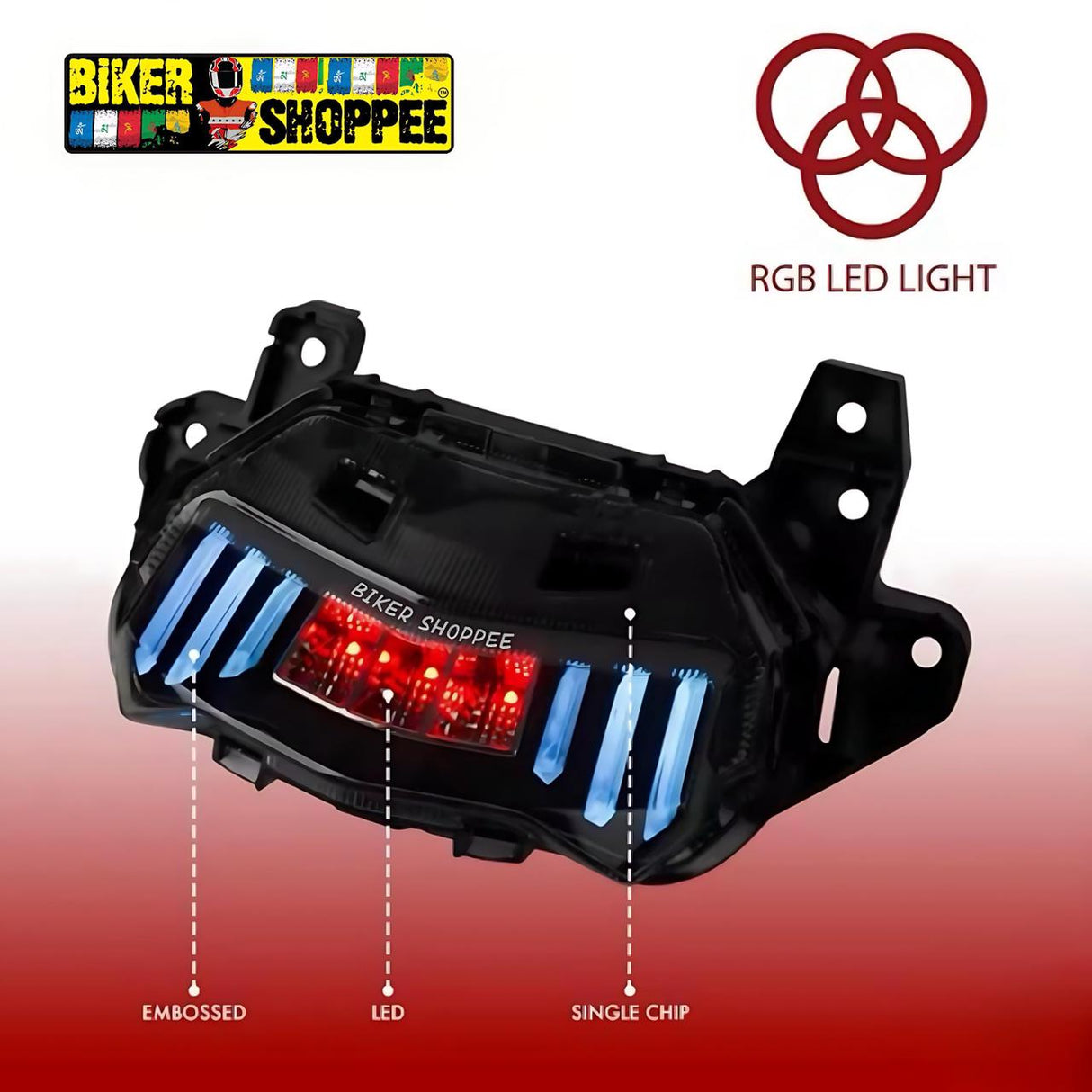 YAMAHA AEROX 155 INTEGRATED MULTI-COLOR LED TAIL LIGHT 2.0 | BIKER SHOPPEE