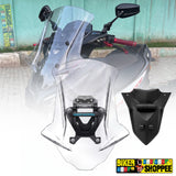 Yamaha Aerox 155 style universal touring visor windshield with honeycomb graphics and mounting bracket original Biker Shoppee