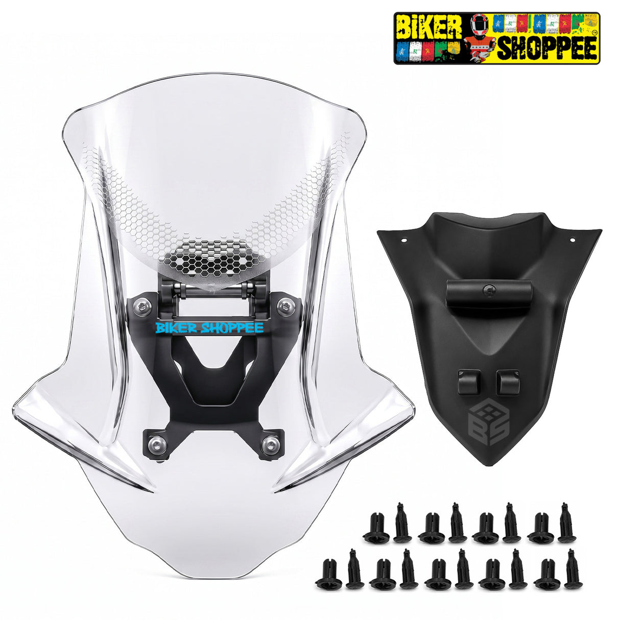 YAMAHA AEROX 155 TOURING VISOR TRANSPARENT | BIKER SHOPPEE