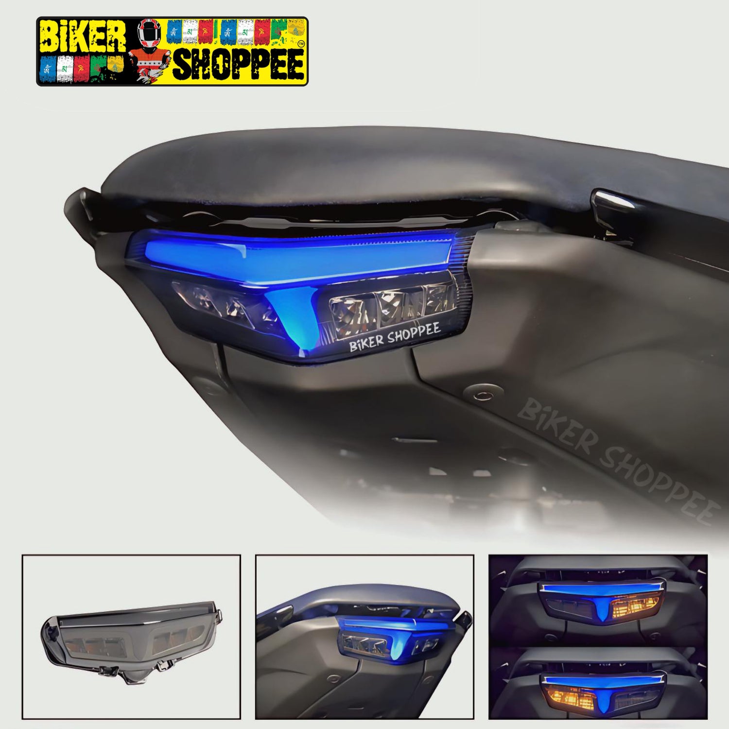 YAMAHA MT15 RGB INTEGRATED LED TAIL LIGHT WITH APP CONTROL | BIKER SHOPPEE