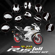 Yamaha R15 V4 full body kit white color complete fairing set with tank and side panels Biker Shoppee