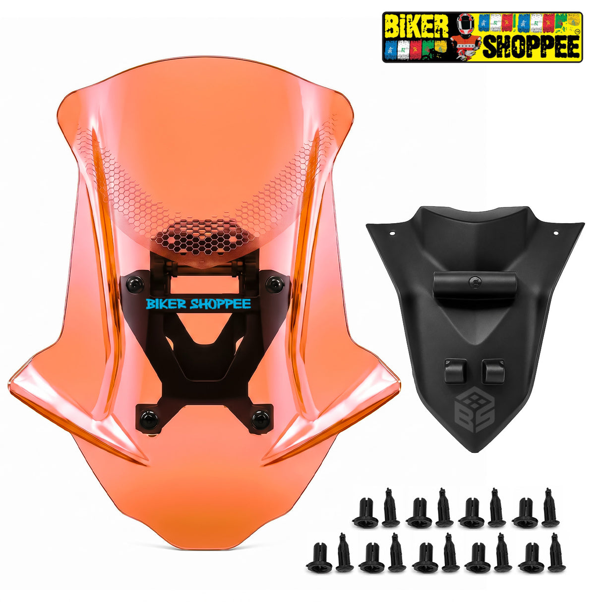 YAMAHA AEROX 155 TOURING VISOR ORANGE | BIKER SHOPPEE