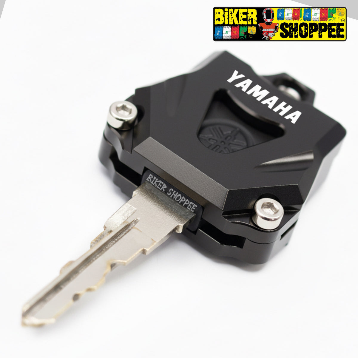 YAMAHA CNC KEY CASE COVER BLACK FOR R15 V3 R15 V4 MT15 FZ | BIKER SHOPPEE