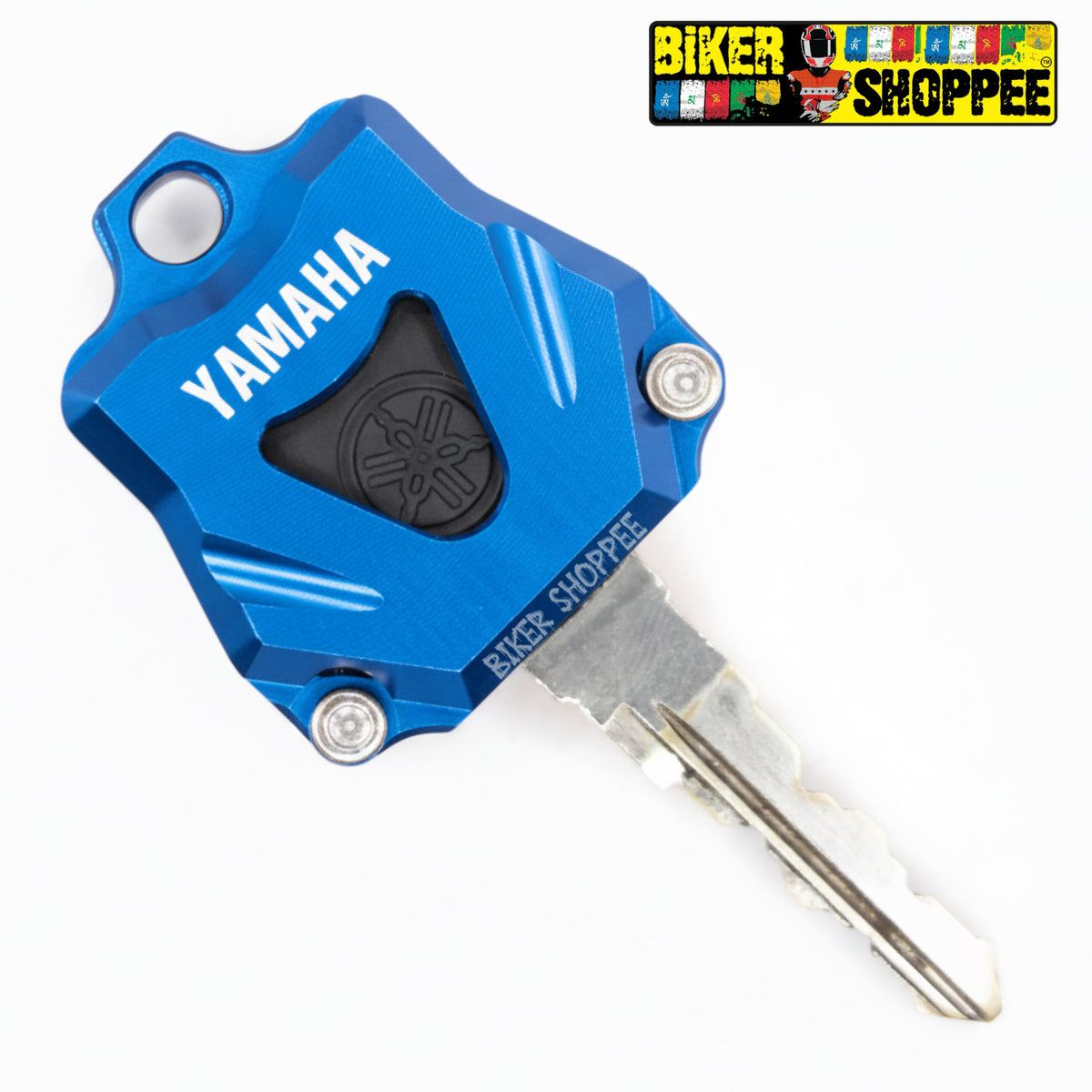 YAMAHA CNC KEY CASE COVER BLUE FOR R15 V3 R15 V4 MT15 FZ | BIKER SHOPPEE