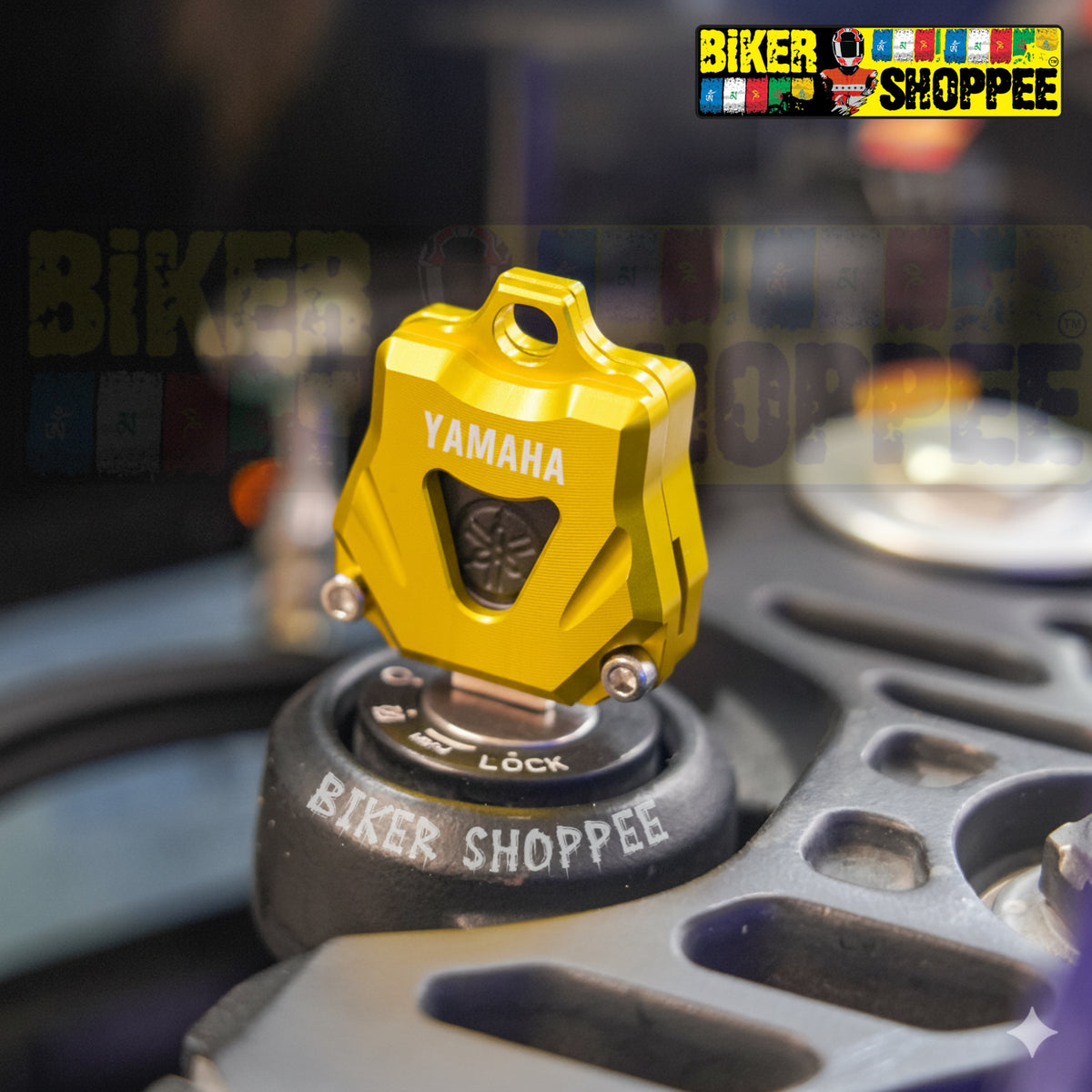 YAMAHA CNC KEY CASE COVER GOLD FOR R15 V3 R15 V4 MT15 FZ | BIKER SHOPPEE