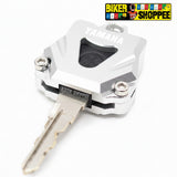 YAMAHA CNC KEY CASE COVER SILVER FOR R15 V3 R15 V4 MT15 FZ | BIKER SHOPPEE