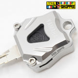 YAMAHA CNC KEY CASE COVER SILVER FOR R15 V3 R15 V4 MT15 FZ | BIKER SHOPPEE