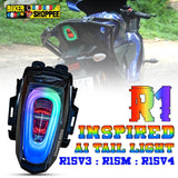 YAMAHA R15 V3 R1 INSPIRED RGB LED TAIL LIGHT WITH APP CONTROL | BIKER SHOPPEE
