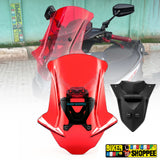 Yamaha Aerox 155 style touring visor windshield with honeycomb graphics and mounting bracket original Biker Shoppee