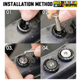 BLACK CNC aluminum colorful bolt and washer kit for motorcycle fairings and number plates original Biker Shoppee