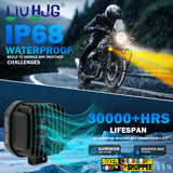 LIU HJG 9 NIGHTLITE LED FOG LIGHT 60W WITH YELLOW COVERS | BIKER SHOPPEE