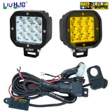 LIU HJG 9 NIGHTLITE LED FOG LIGHT 60W WITH YELLOW COVERS | BIKER SHOPPEE