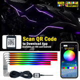 RGB SMART AMBIENT GLOW LIGHT FOR MOTORCYCLE | BIKER SHOPPEE