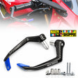 Universal elite racing carbon fiber motorcycle brake and clutch lever guards with CNC metal tips for sports and cruiser bikes original Biker Shoppee