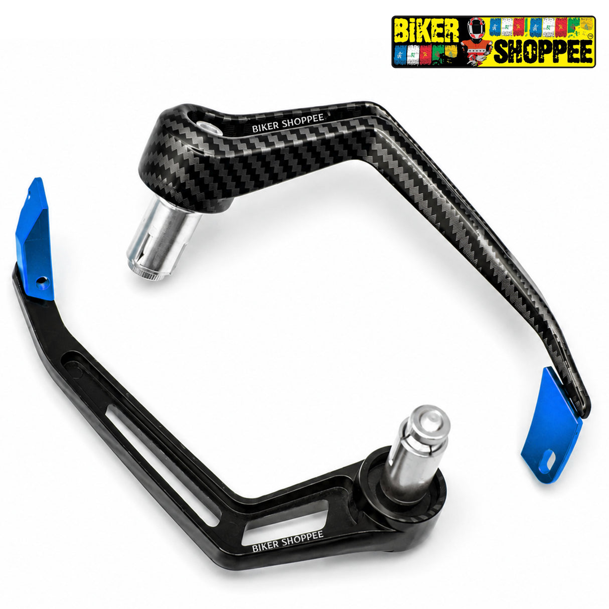 UNIVERSAL ELITE RACING CARBON LEVER GUARD BLUE | BIKER SHOPPEE