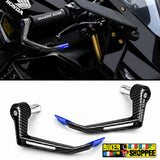 UNIVERSAL ELITE RACING CARBON LEVER GUARD BLUE | BIKER SHOPPEE