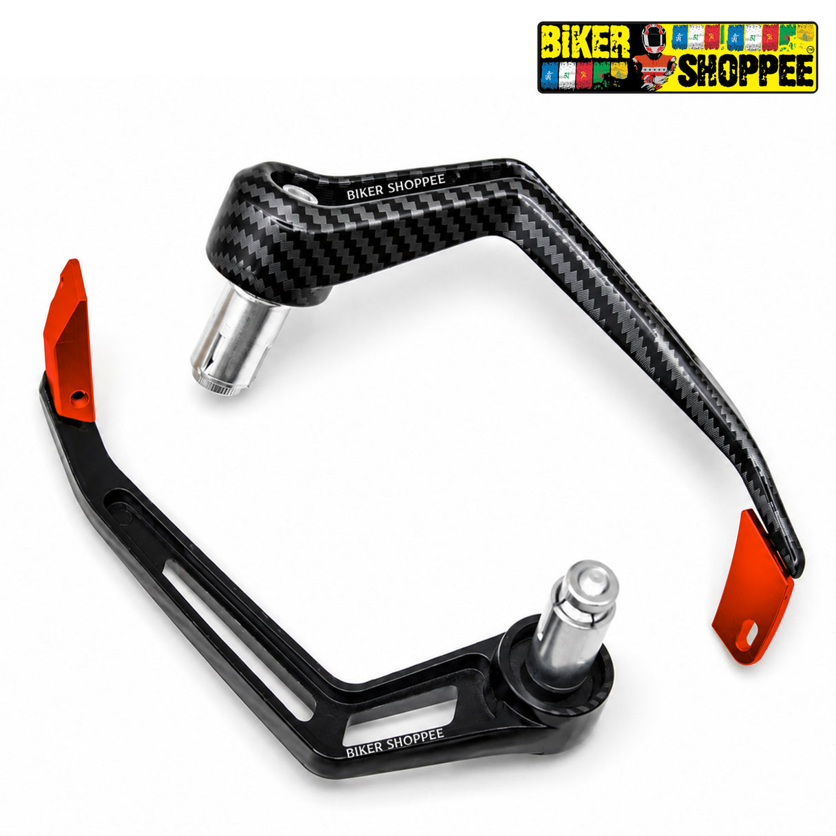 UNIVERSAL ELITE RACING CARBON LEVER GUARD RED | BIKER SHOPPEE