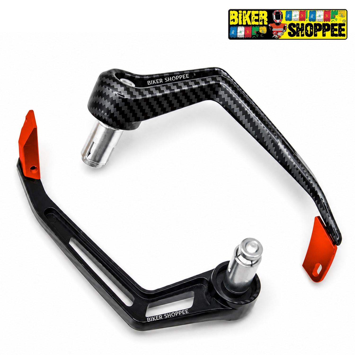 UNIVERSAL ELITE RACING CARBON LEVER GUARD RED | BIKER SHOPPEE