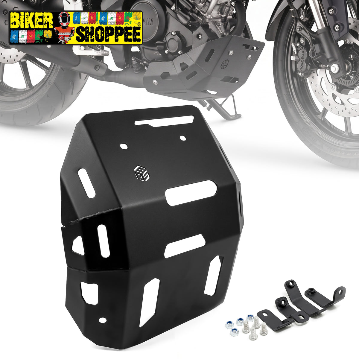 YAMAHA XSR 155 BASE PLATE SUMP GUARD | BIKER SHOPPEE