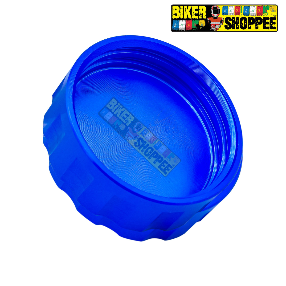 YAMAHA CNC REAR BRAKE FLUID RESERVOIR CAP BLUE | BIKER SHOPPEE