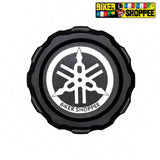 YAMAHA CNC REAR BRAKE FLUID RESERVOIR CAP BLACK | BIKER SHOPPEE