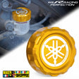 Premium gold CNC aluminum rear brake fluid oil reservoir cap Yamaha accessories spare parts for R15V3 R15V4 R15M MT15 XSR155 FZ original Biker Shoppee