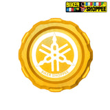 Premium gold CNC aluminum rear brake fluid oil reservoir cap Yamaha accessories spare parts for R15V3 R15V4 R15M MT15 XSR155 FZ original Biker Shoppee