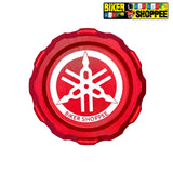 YAMAHA CNC REAR BRAKE FLUID RESERVOIR CAP RED | BIKER SHOPPEE